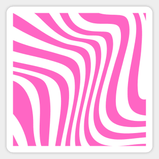 Pink Wavy Pattern #005 Magnet